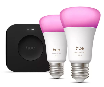 Inteligentna żarówka Philips Hue Zestaw startowy: 2 inteligentne żarówki White Color Ambiance